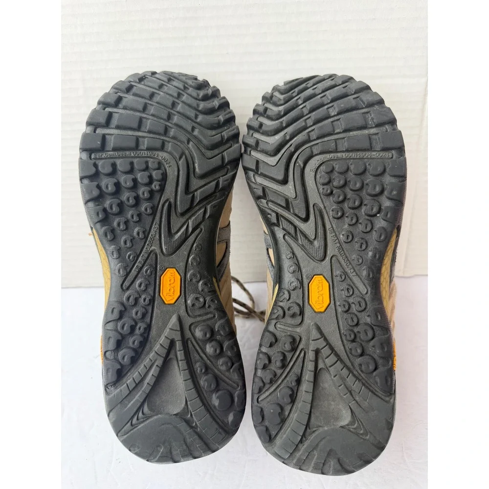 Merrell Siren Tan Gray Vibram Low Top Mesh Lace Up Sport Hiking Sneaker Shoes 9 - Picture 9 of 9